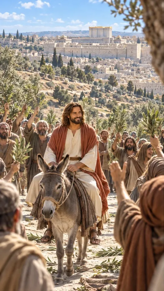 Hosanna: a scene from Mark 11
