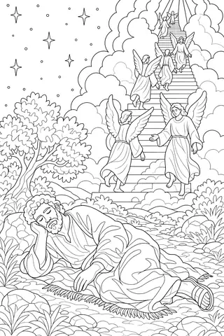 Jacob’s Ladder coloring page