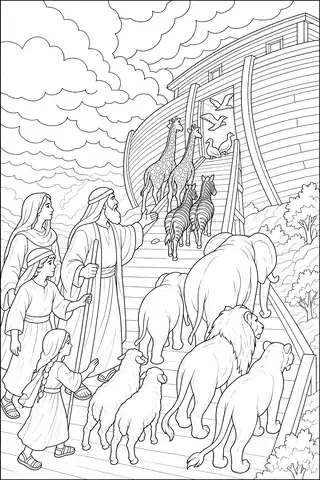 Noah’s Ark coloring page