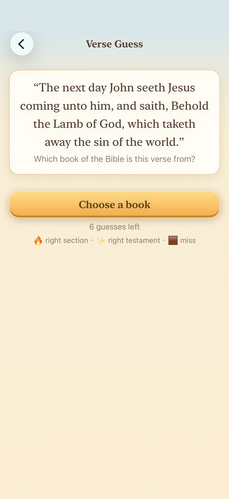 Verse Guess — which book is this verse from?