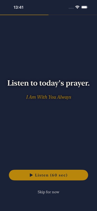 Listen to today's prayer narrated in real voice